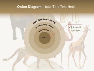 A Group Of Different Animals Standing Next To Each Other PowerPoint Template