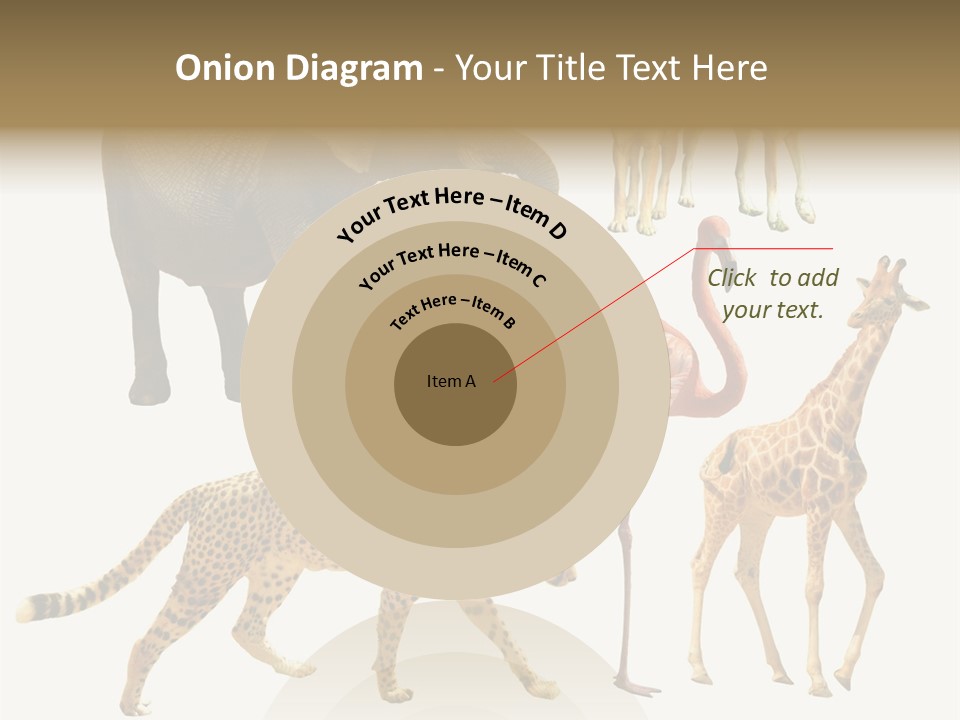 A Group Of Different Animals Standing Next To Each Other PowerPoint Template