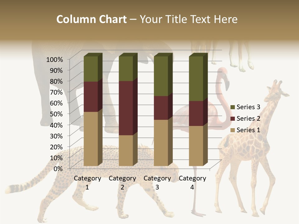 A Group Of Different Animals Standing Next To Each Other PowerPoint Template