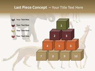A Group Of Different Animals Standing Next To Each Other PowerPoint Template