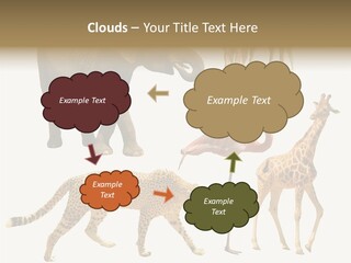 A Group Of Different Animals Standing Next To Each Other PowerPoint Template