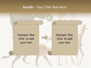 A Group Of Different Animals Standing Next To Each Other PowerPoint Template
