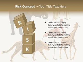 A Group Of Different Animals Standing Next To Each Other PowerPoint Template