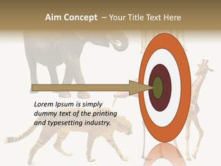 A Group Of Different Animals Standing Next To Each Other PowerPoint Template