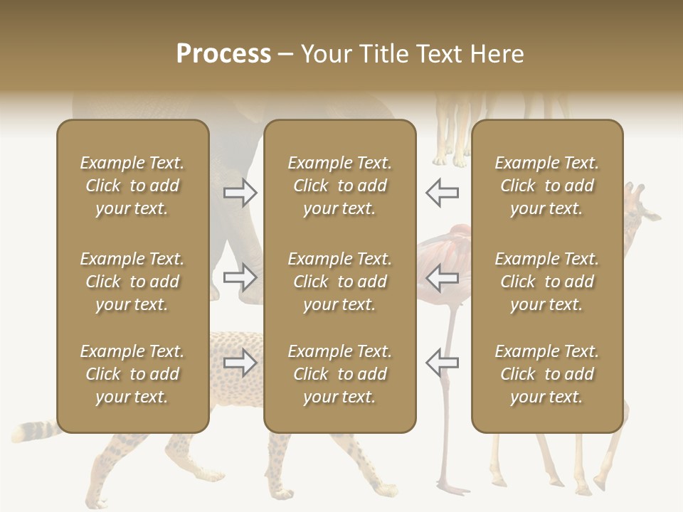A Group Of Different Animals Standing Next To Each Other PowerPoint Template