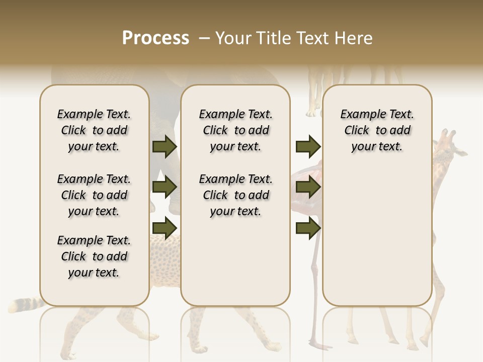 A Group Of Different Animals Standing Next To Each Other PowerPoint Template