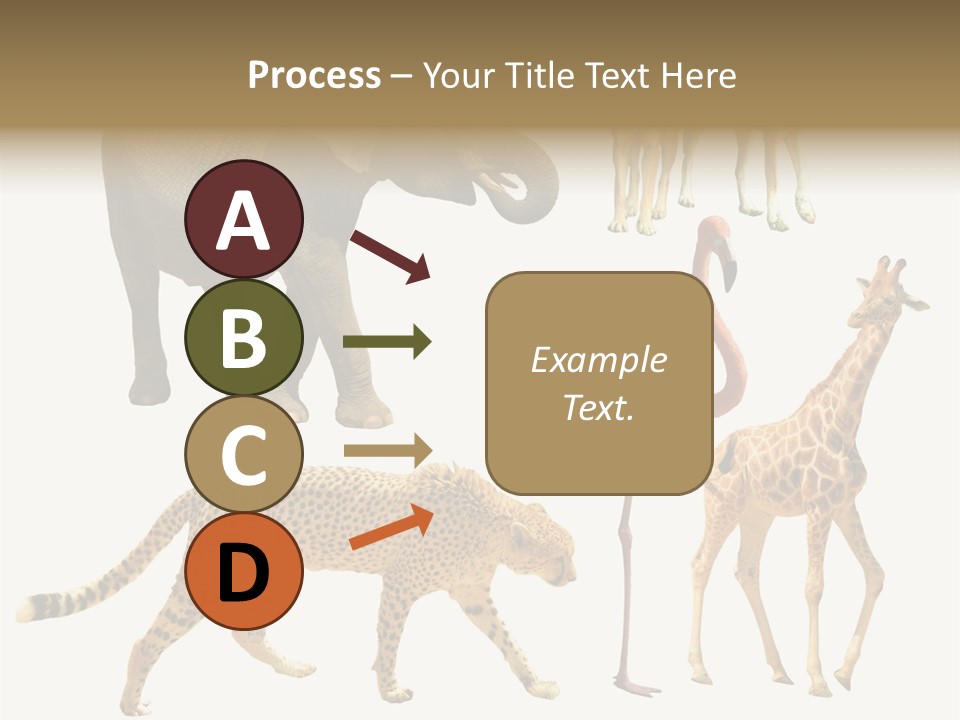 A Group Of Different Animals Standing Next To Each Other PowerPoint Template