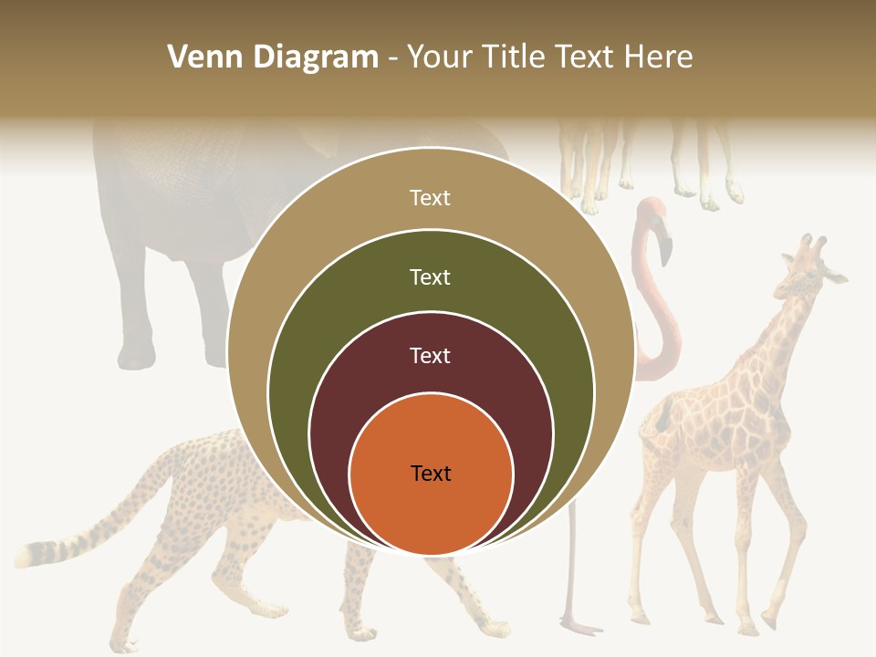 A Group Of Different Animals Standing Next To Each Other PowerPoint Template