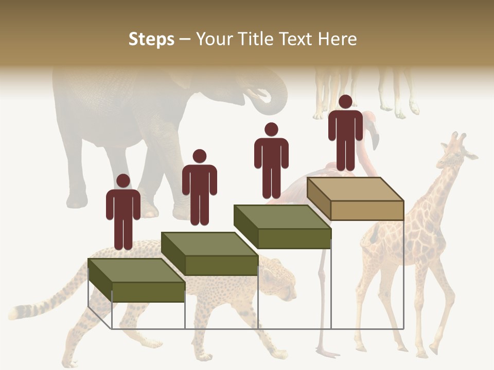 A Group Of Different Animals Standing Next To Each Other PowerPoint Template