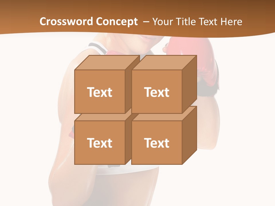 Sport Strong Glove PowerPoint Template