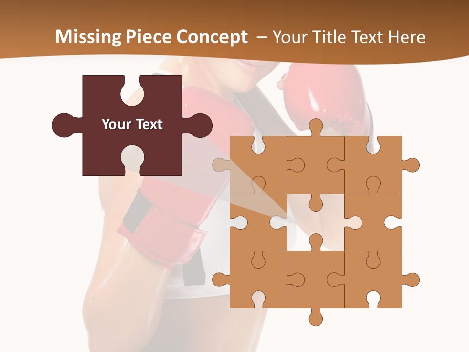 Sport Strong Glove PowerPoint Template