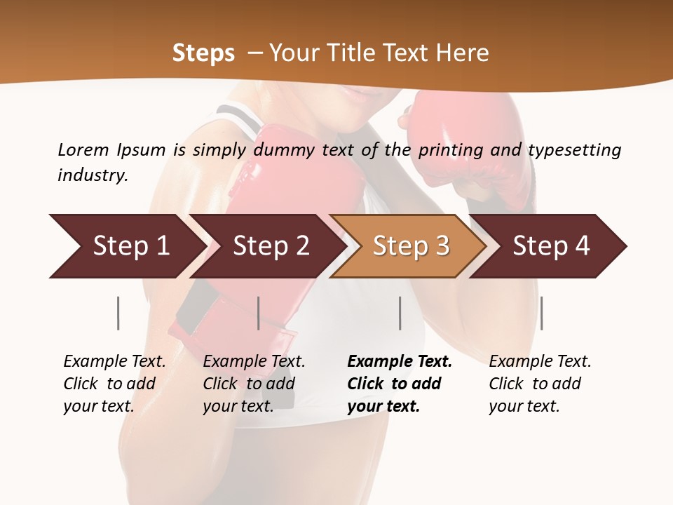 Sport Strong Glove PowerPoint Template
