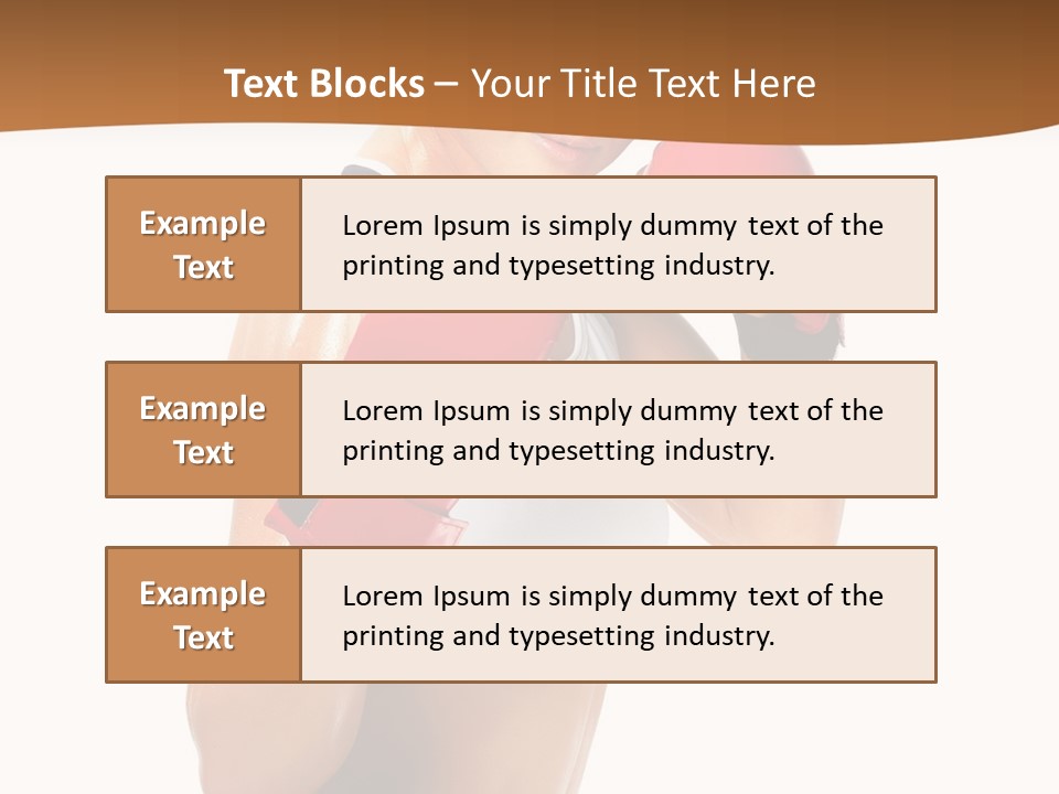 Sport Strong Glove PowerPoint Template