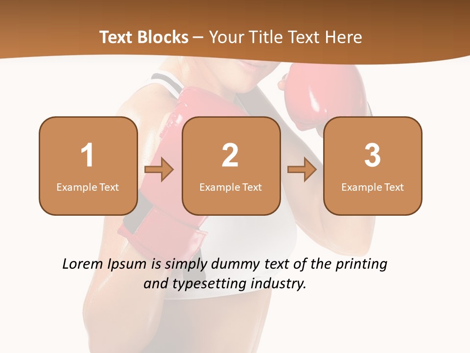 Sport Strong Glove PowerPoint Template