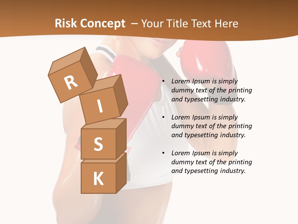 Sport Strong Glove PowerPoint Template