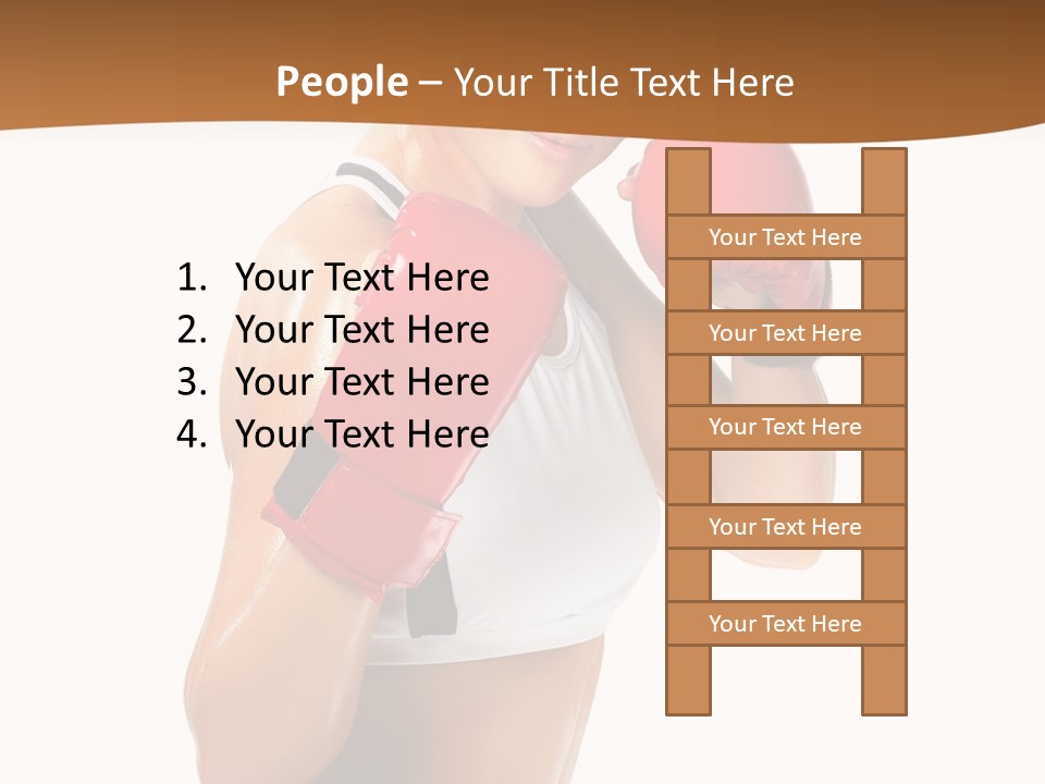 Sport Strong Glove PowerPoint Template