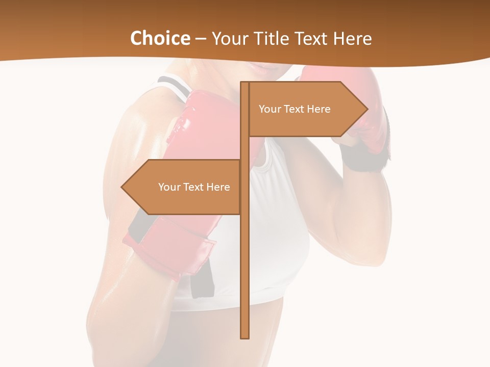 Sport Strong Glove PowerPoint Template