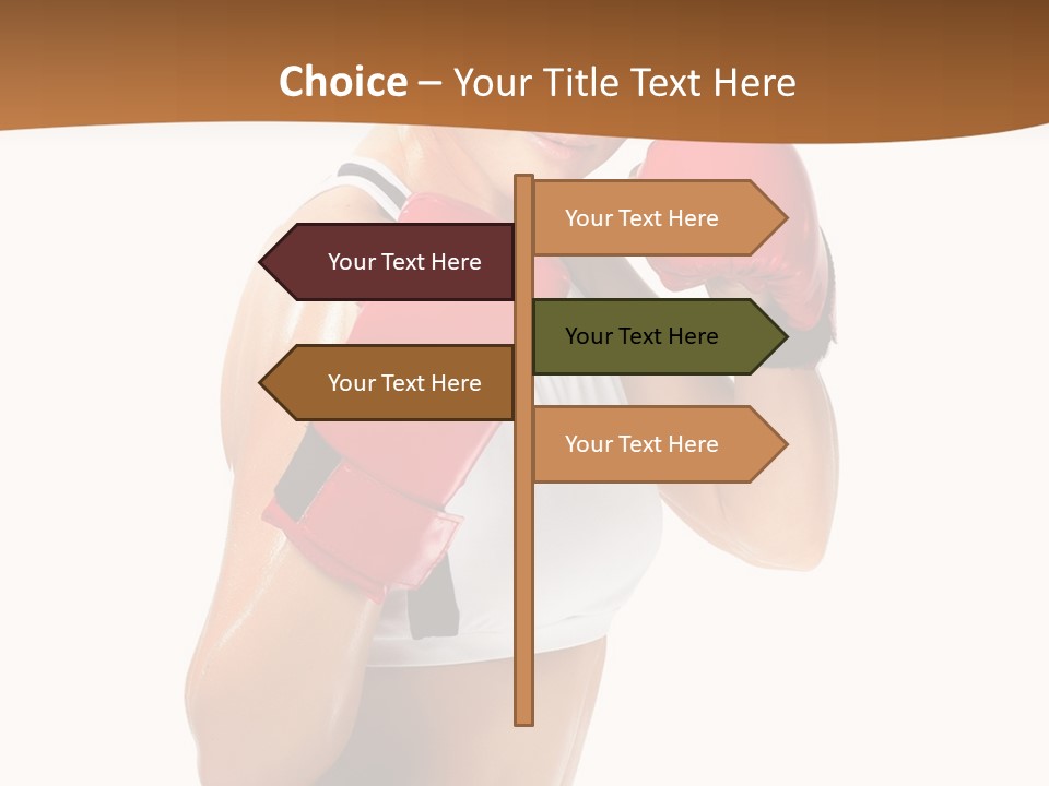 Sport Strong Glove PowerPoint Template