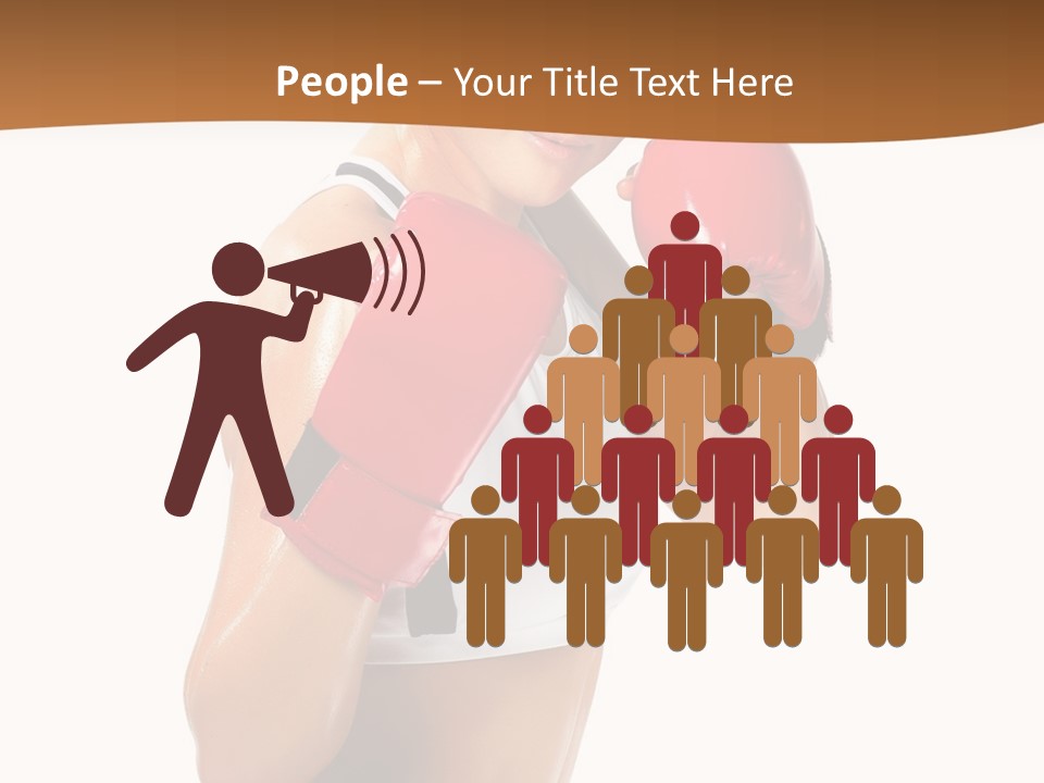 Sport Strong Glove PowerPoint Template