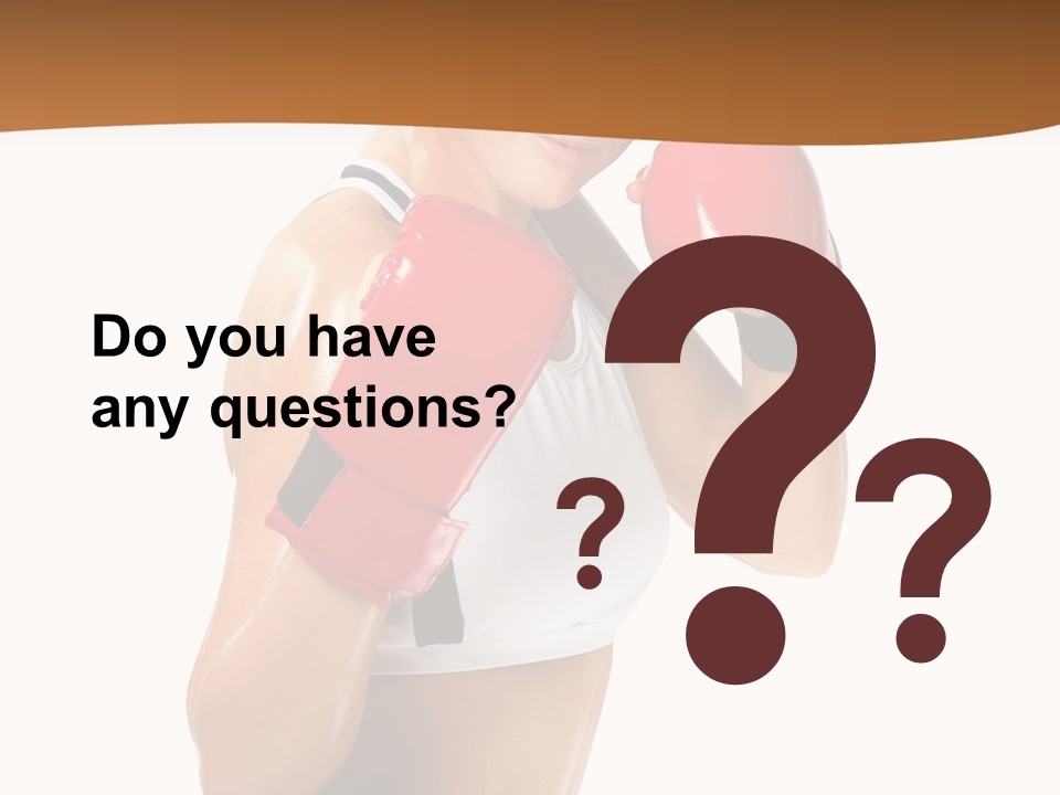 Sport Strong Glove PowerPoint Template