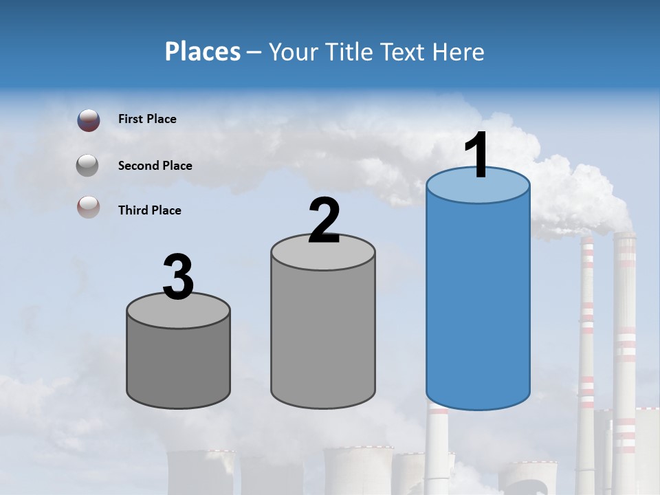 Plant E Emissions Steam PowerPoint Template