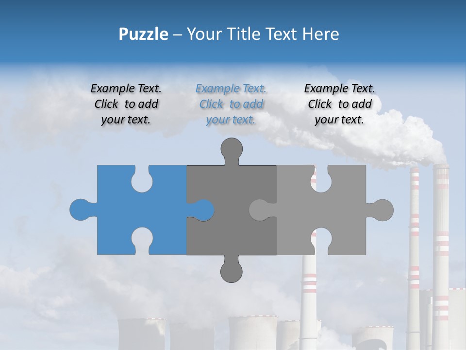 Plant E Emissions Steam PowerPoint Template