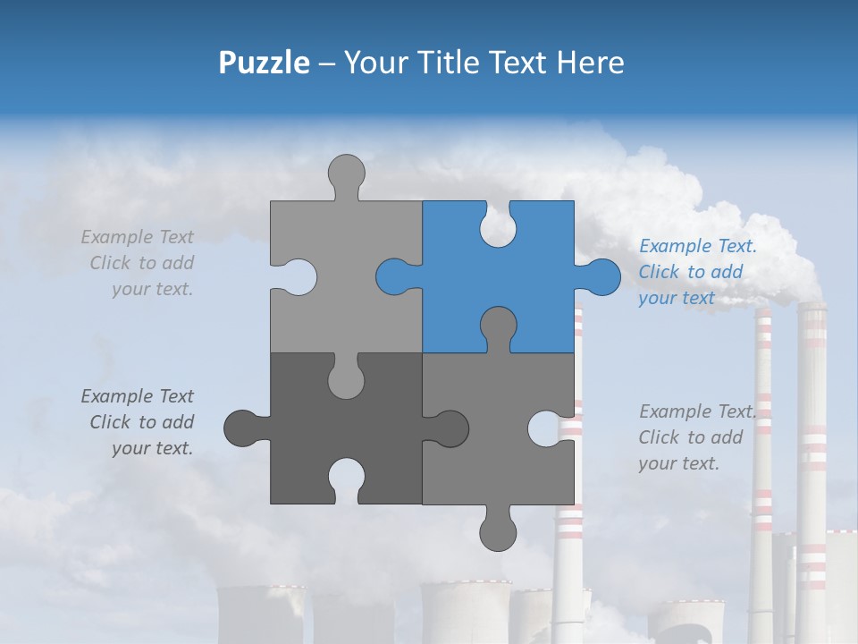 Plant E Emissions Steam PowerPoint Template