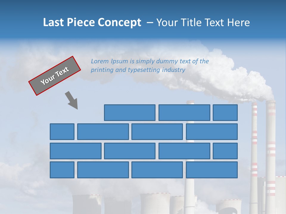 Plant E Emissions Steam PowerPoint Template