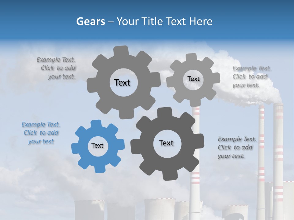 Plant E Emissions Steam PowerPoint Template