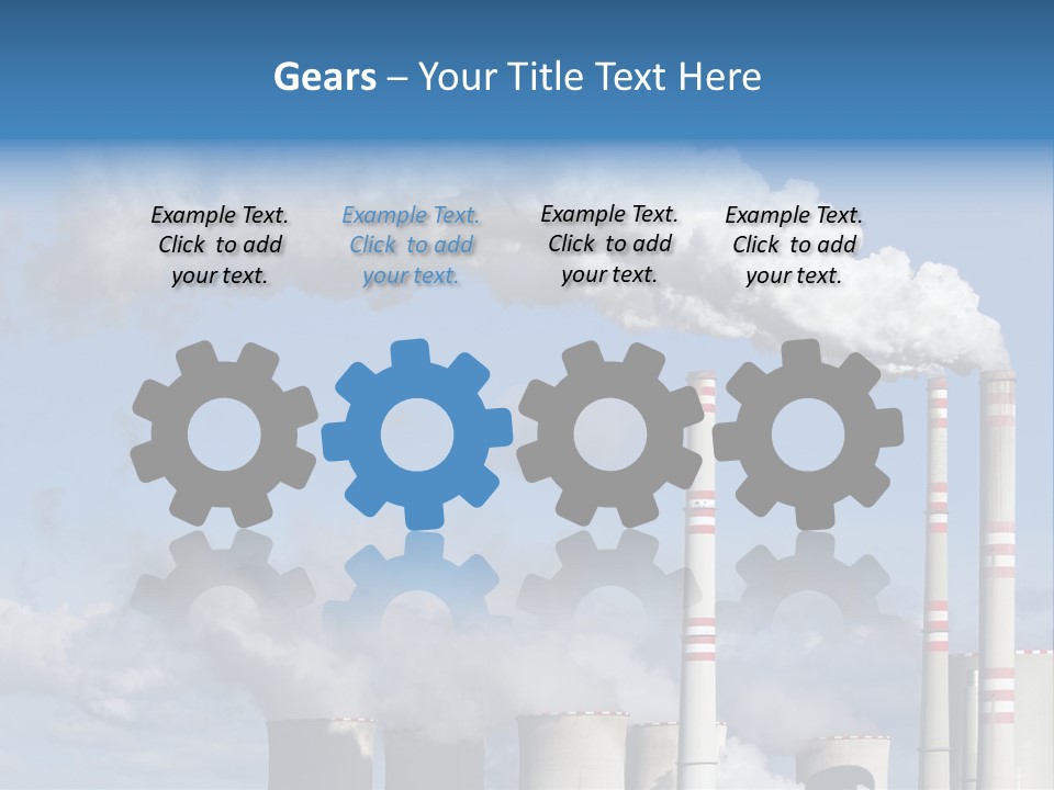 Plant E Emissions Steam PowerPoint Template