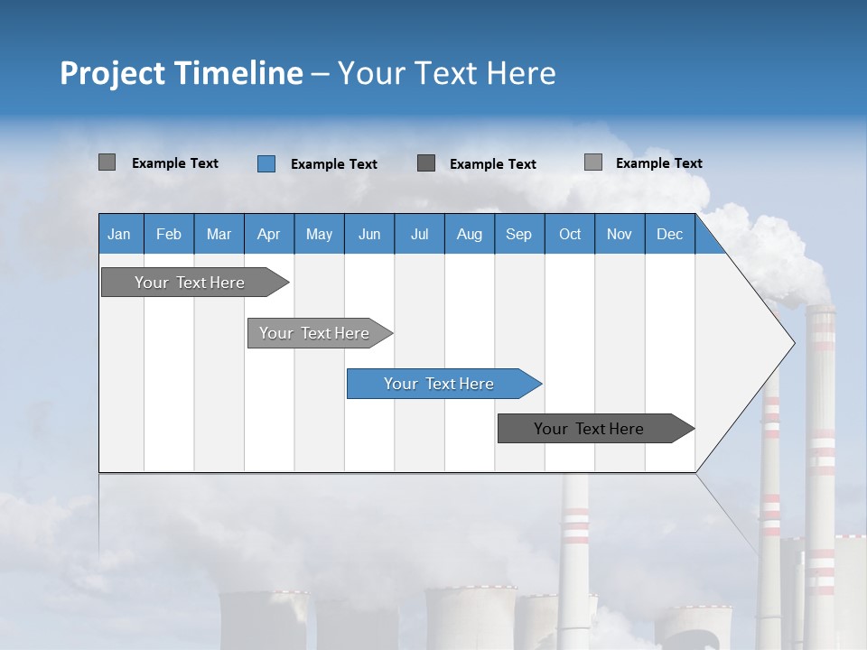 Plant E Emissions Steam PowerPoint Template