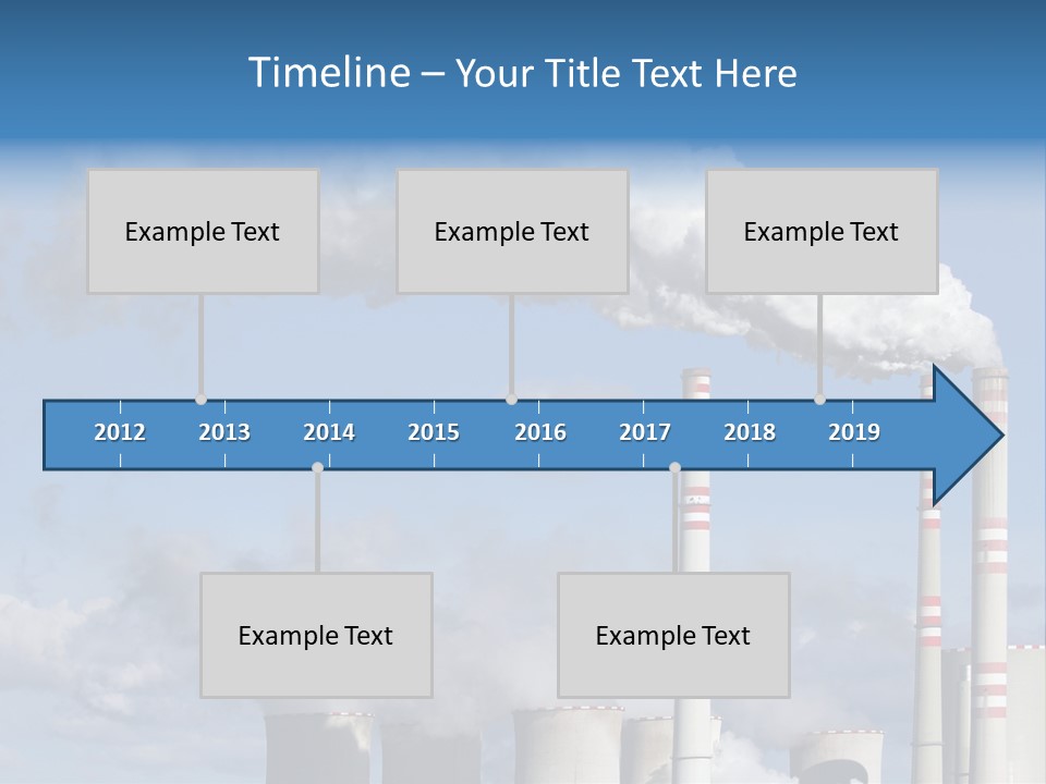 Plant E Emissions Steam PowerPoint Template