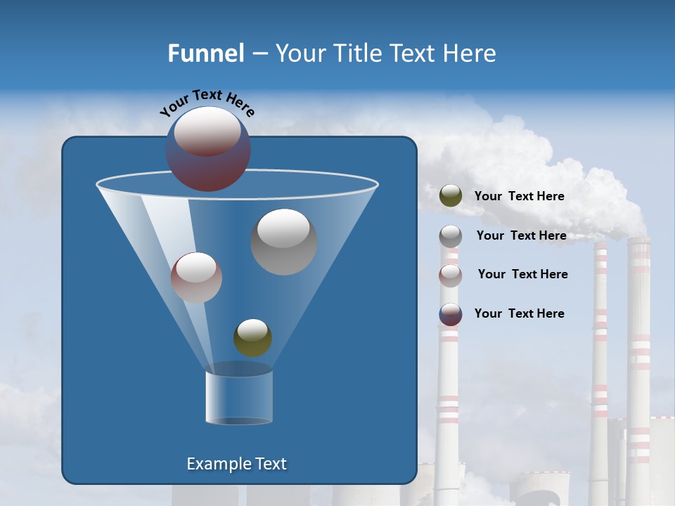 Plant E Emissions Steam PowerPoint Template
