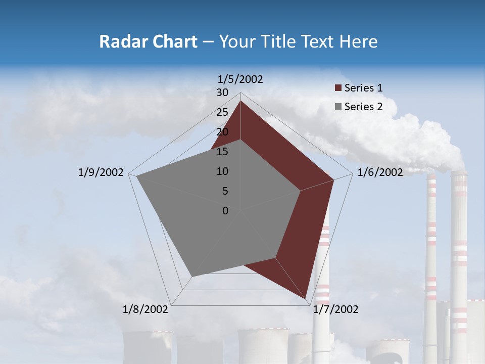 Plant E Emissions Steam PowerPoint Template