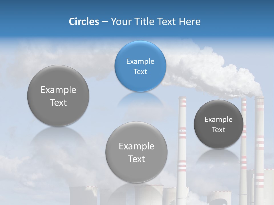Plant E Emissions Steam PowerPoint Template