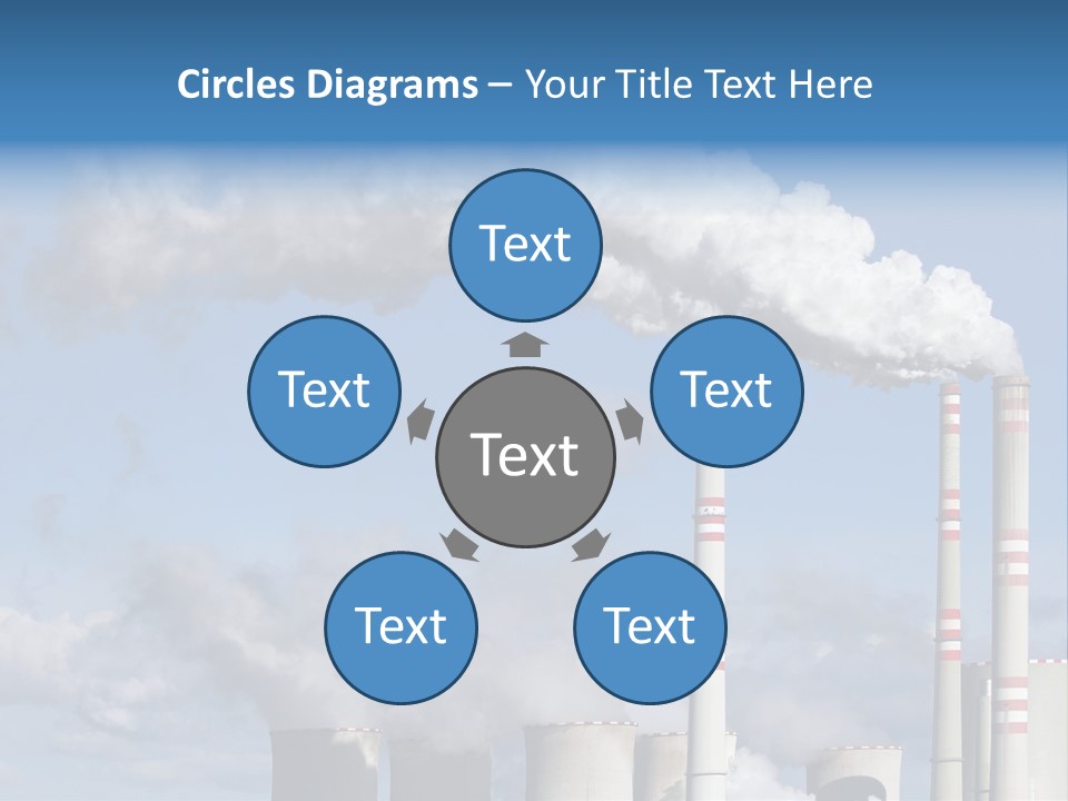 Plant E Emissions Steam PowerPoint Template