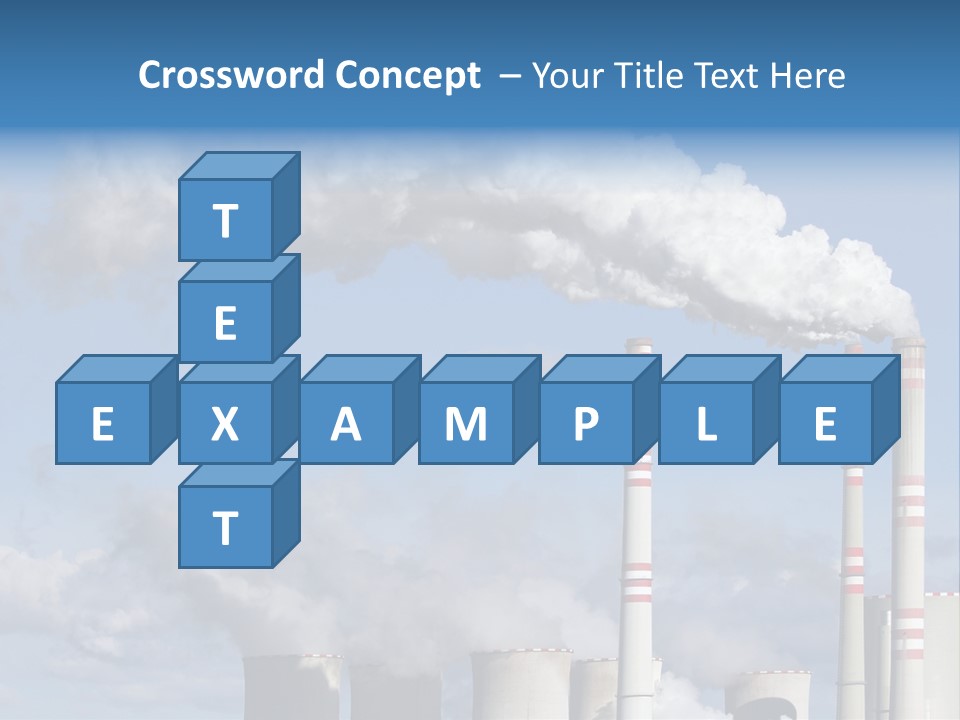 Plant E Emissions Steam PowerPoint Template