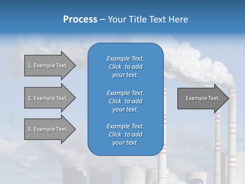 Plant E Emissions Steam PowerPoint Template