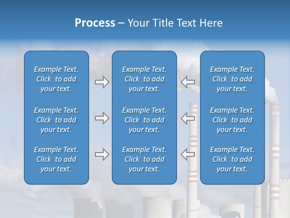 Plant E Emissions Steam PowerPoint Template