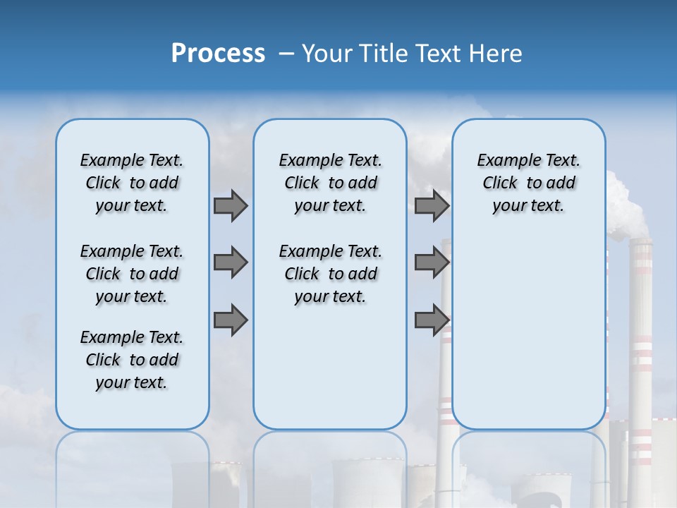 Plant E Emissions Steam PowerPoint Template