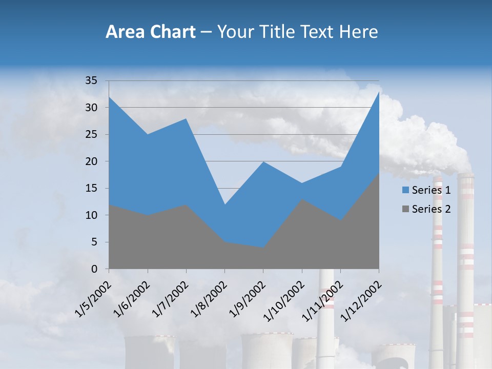 Plant E Emissions Steam PowerPoint Template