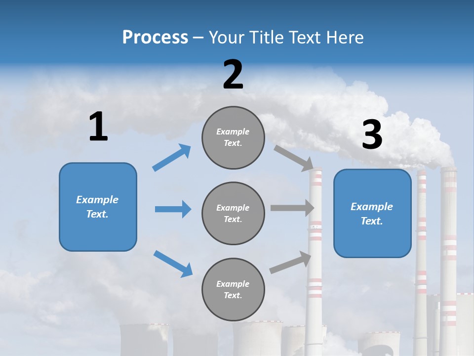 Plant E Emissions Steam PowerPoint Template