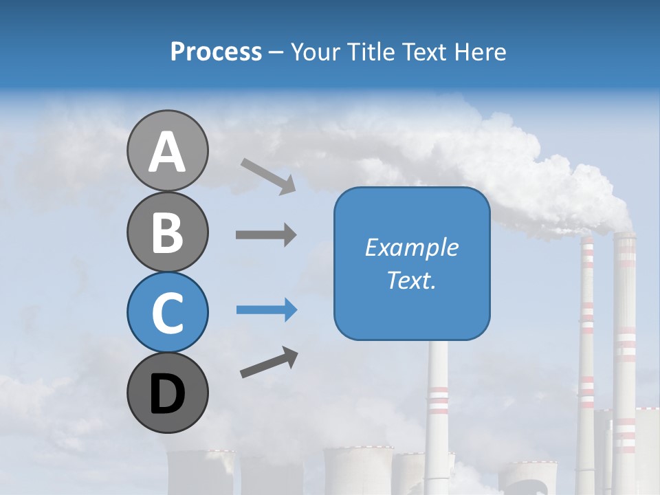 Plant E Emissions Steam PowerPoint Template
