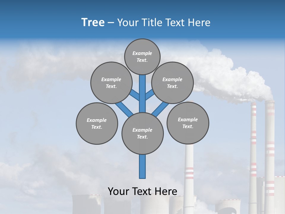 Plant E Emissions Steam PowerPoint Template