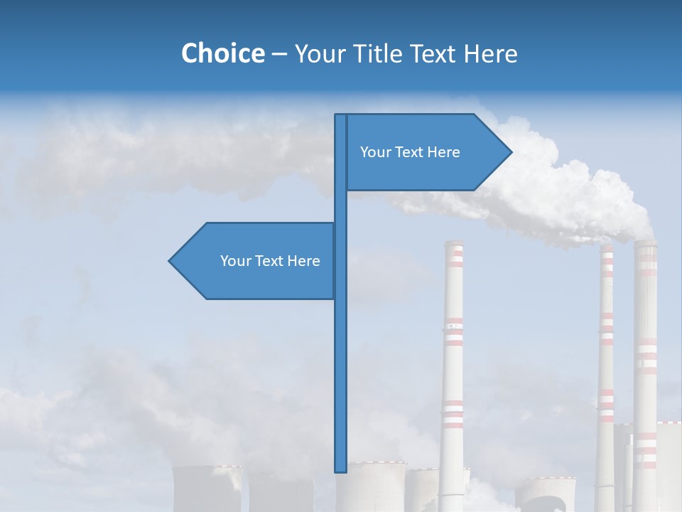 Plant E Emissions Steam PowerPoint Template