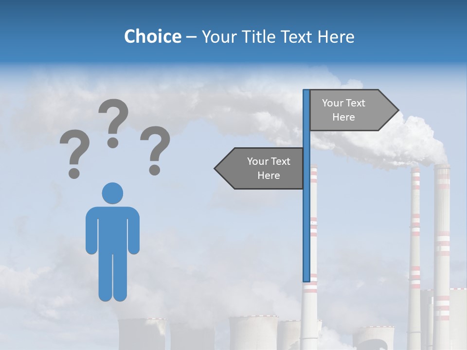 Plant E Emissions Steam PowerPoint Template