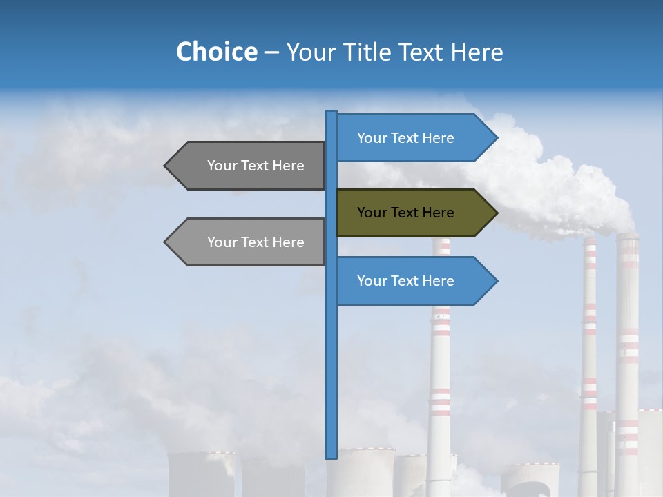 Plant E Emissions Steam PowerPoint Template