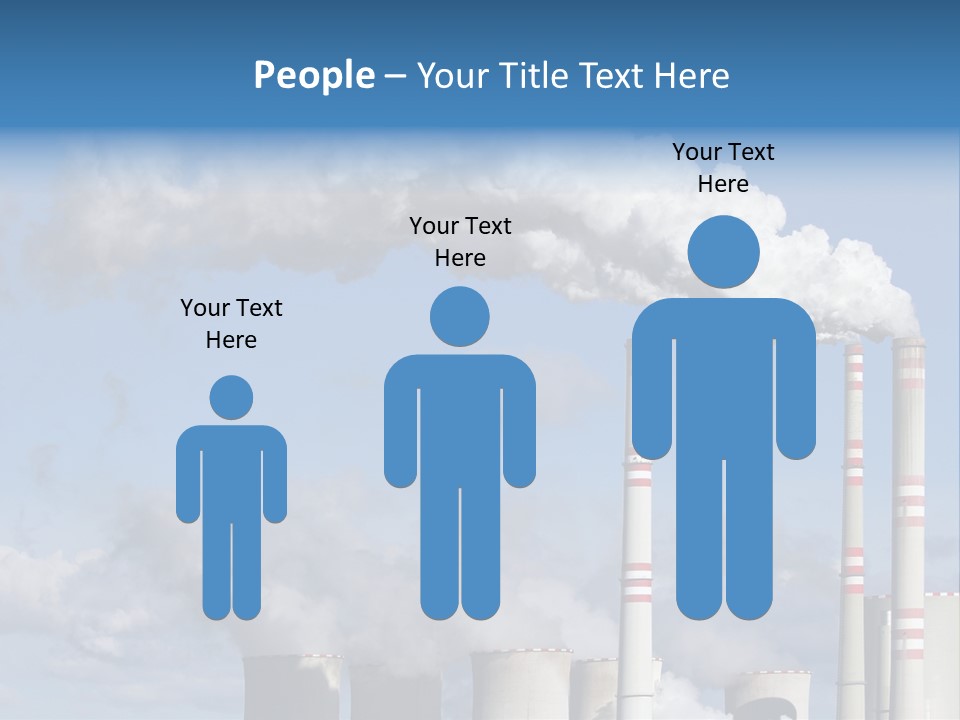 Plant E Emissions Steam PowerPoint Template