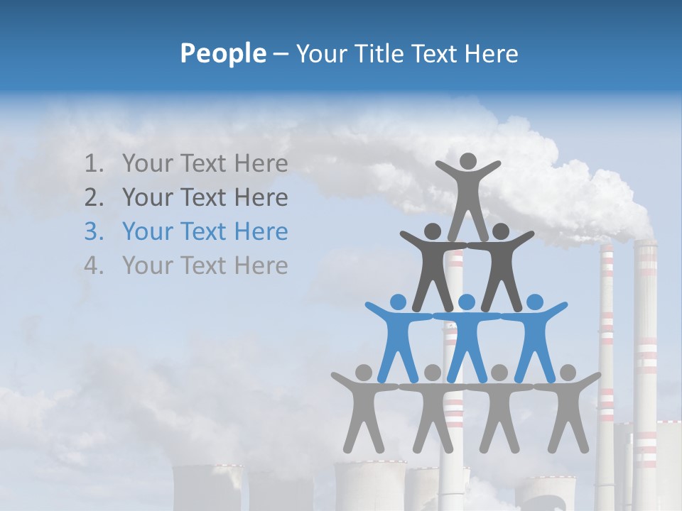 Plant E Emissions Steam PowerPoint Template