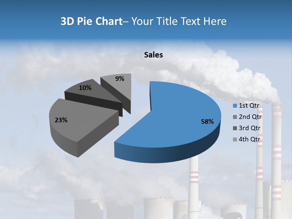 Plant E Emissions Steam PowerPoint Template